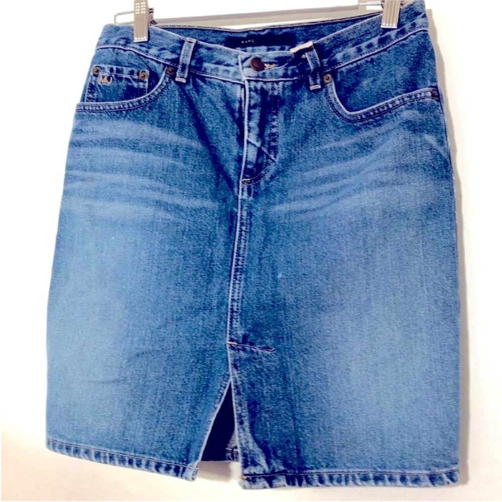 Marc Jacobs 100% Cotton Jeans Skirt Classic Vintage Made in USA